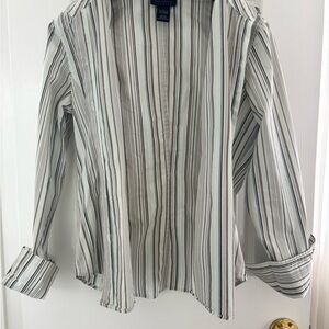 Striped Button-Up Shirt
